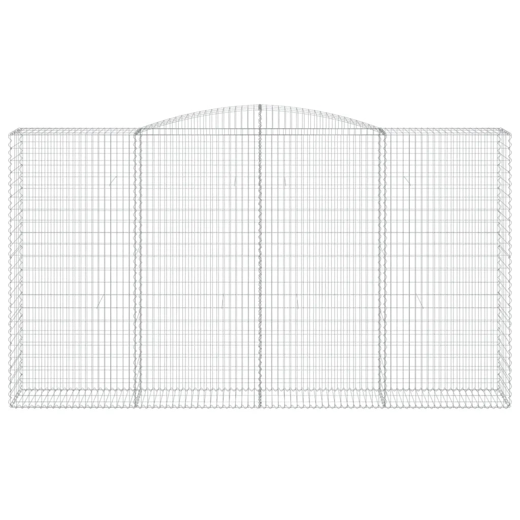 Cesti Gabbioni ad Arco 9 pz 400x50x220/240 cm Ferro Zincato 3147081