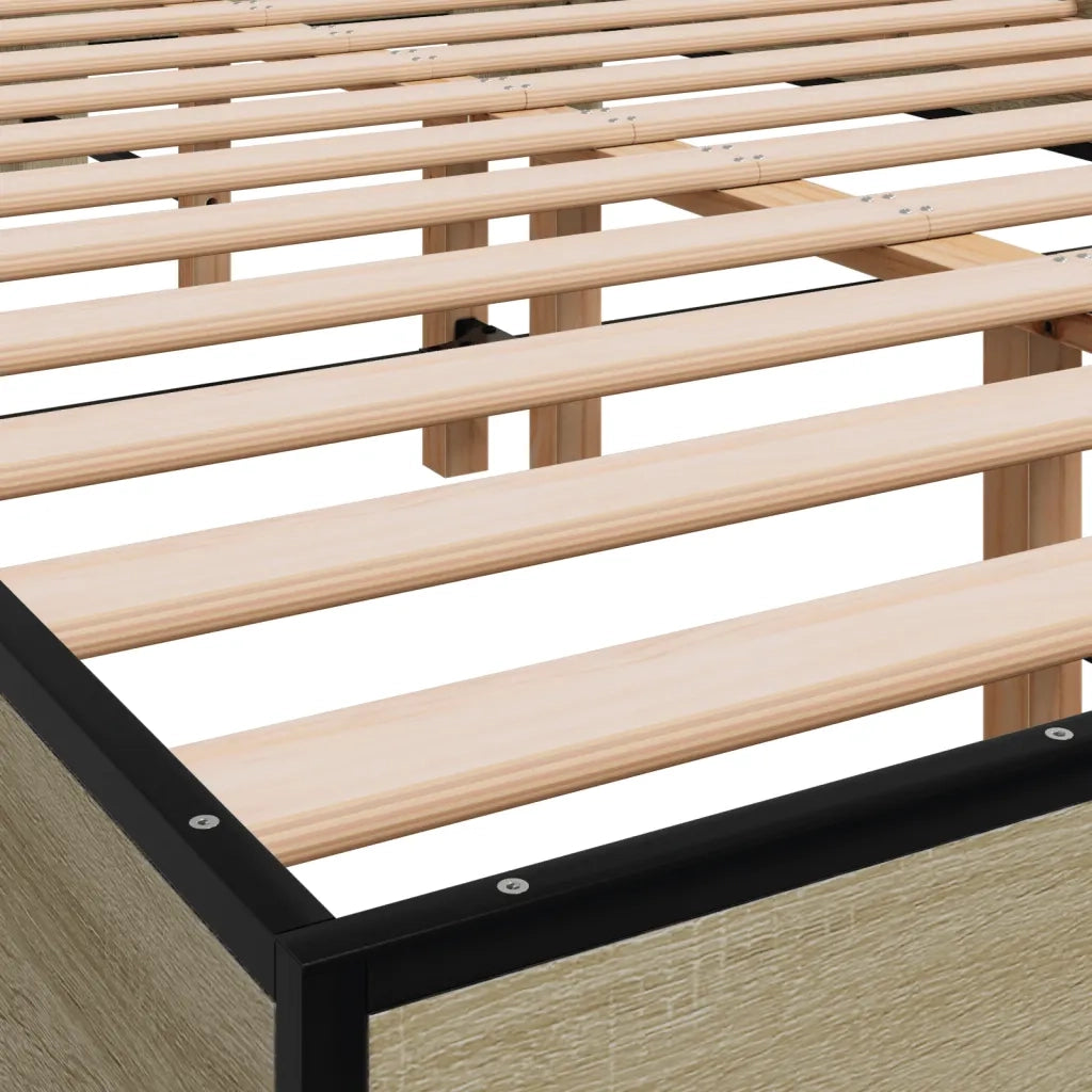 Giroletto Rovere Sonoma 120x190 cm in Legno Multistrato Metallo 845888