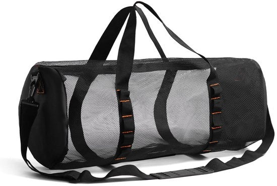 Tas per il mare con rete aperta, borsa portatile per il bagno per viaggi, fitness e nuoto.