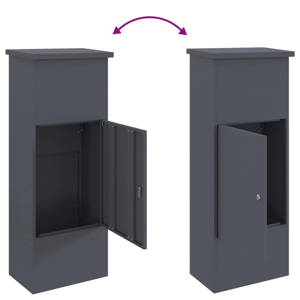 Cassetta per pacchi Antracite 44,5 x 29 x 110,5 cm Acciaio CFW1760494