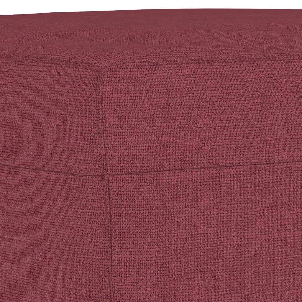 Set di Divani 4 pz con Cuscini Rosso Vino in Tessuto 3201442