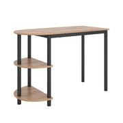 Vicco Tavolo da cucina Rovere Goldkraft/nero 110 x 50 cm con ripiani aperti