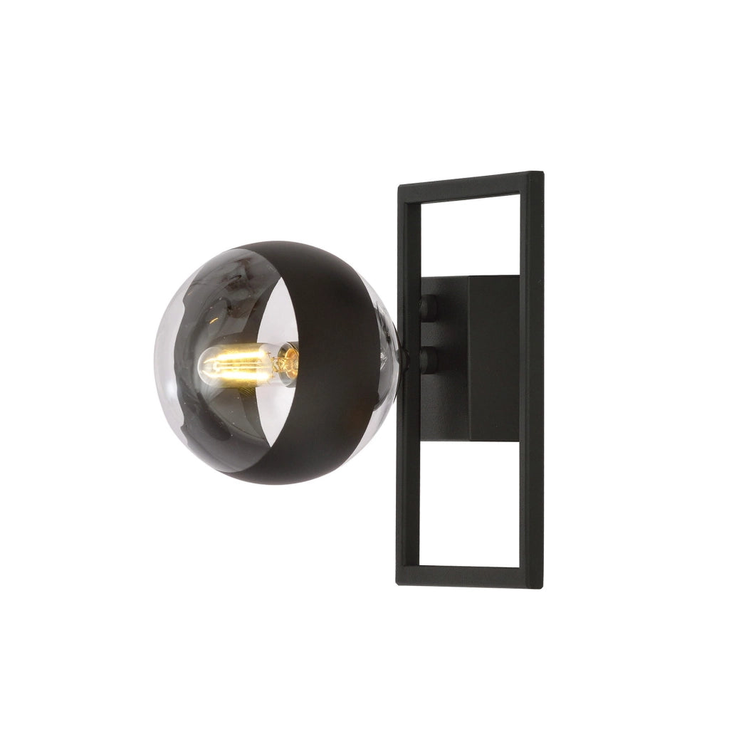Plafoniera Emibig Imago 1 luce E14 metallo nero 21 cm