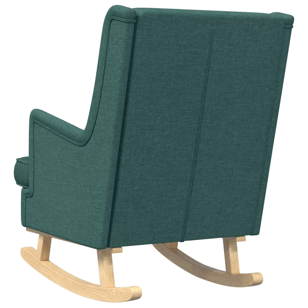 Sedia a dondolo Verde Scuro 62 x 80 x 85 cm Tessuto