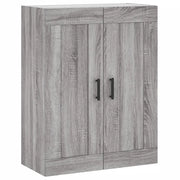Elegante pensile di design con vano contenitore 69,5 x 34 x 90 cm realizzato in legno composito Sonoma grigio 02_0048922