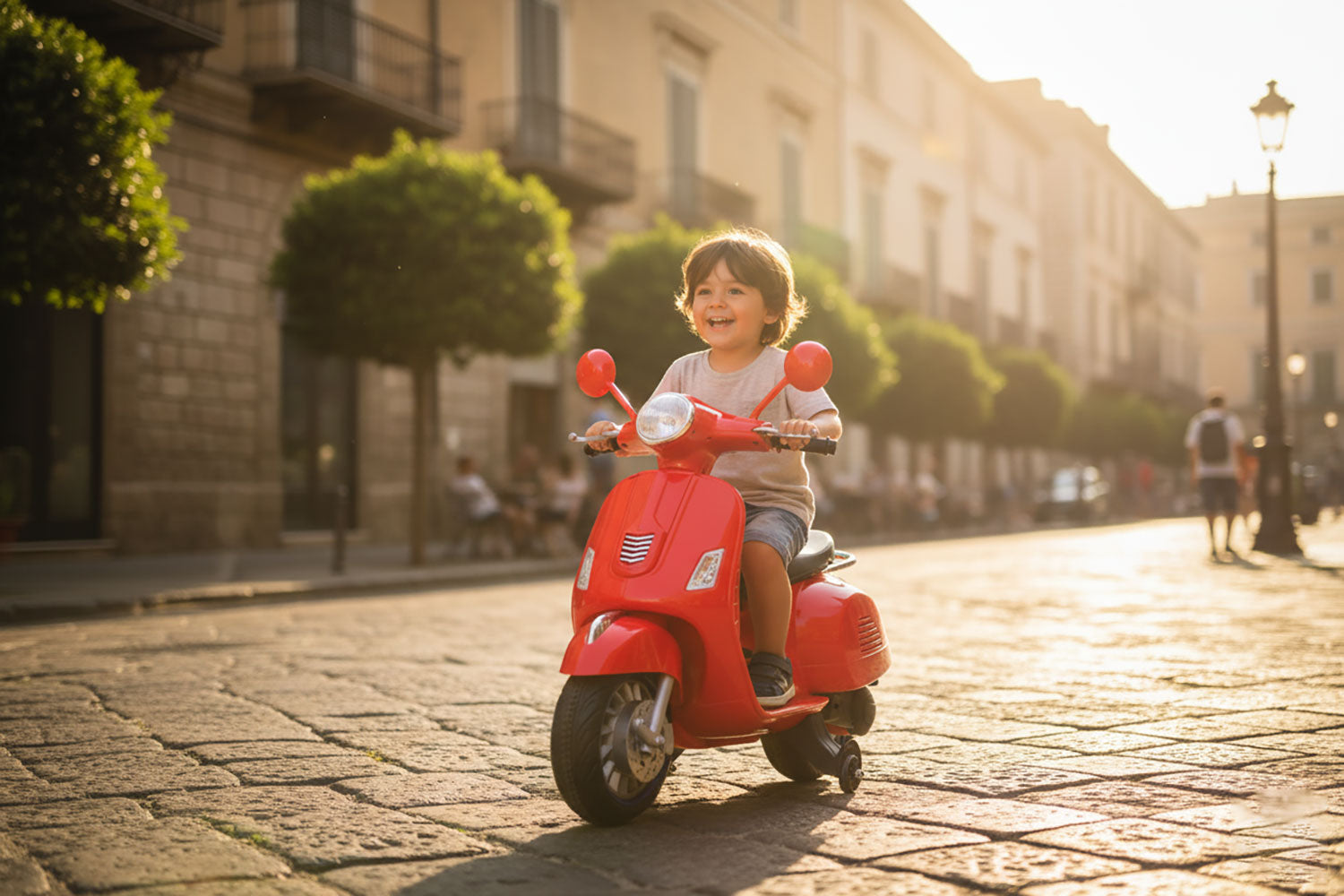 Scooter Elettrico per Bambini Happy 12V Rosso