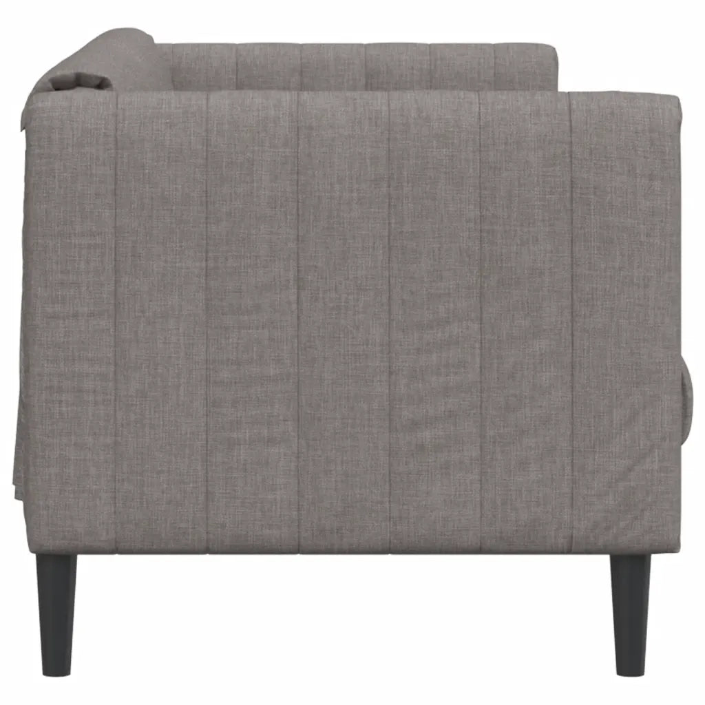 Divano a 3 Posti-Sofa 3 Posti Grigio Talpa in Tessuto