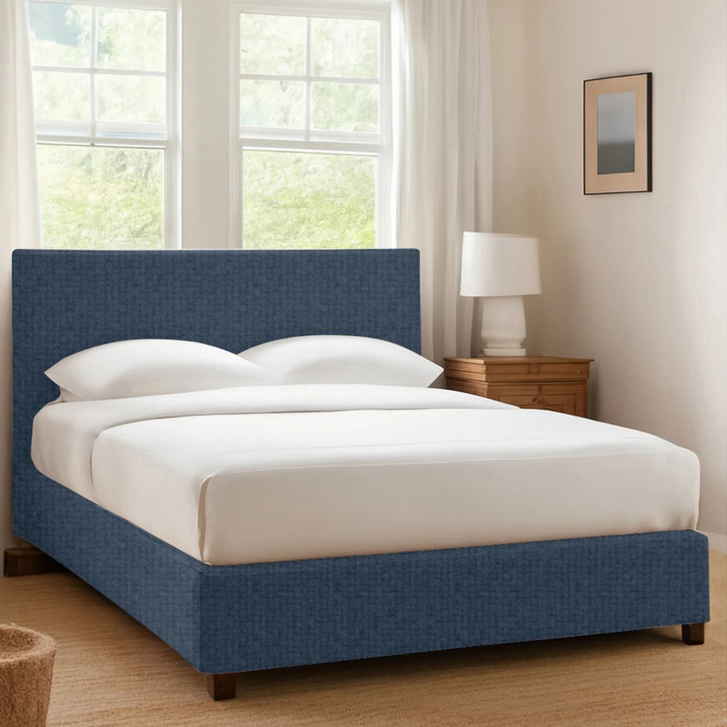 Dagenham, Letto Singolo Sfoderabile Made in Italy, blu