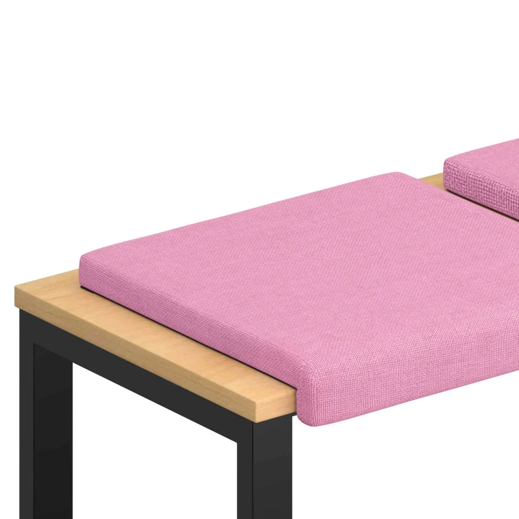 Cuscino per panchina 2 pcs Tessuto Rosa Profondità 35 cm 42043019