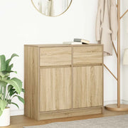 vidaXL Credenza con Cassetto Rovere Sonoma 80x34x76 cm in Truciolato