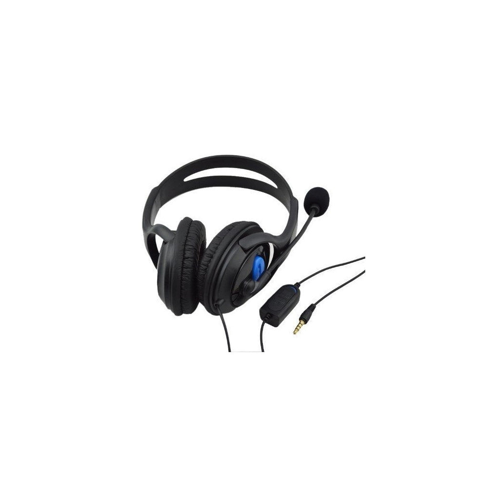 Trade Shop - Cuffia Auricolare Per Play Station 4 Console Ps4 Con Microfono -