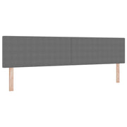 Testiera | Testata Grigio chiaro 200 cm Tessuto in Cords