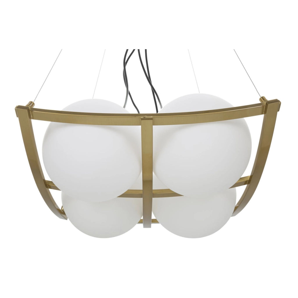 Lampada a Sospensione VKH79, Bianco, Metallo, 45x45x20 cm