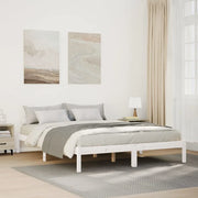 Letto Extra Lungo senza Materasso-Struttura Letto 160x220 cm in Legno di Pino 319579