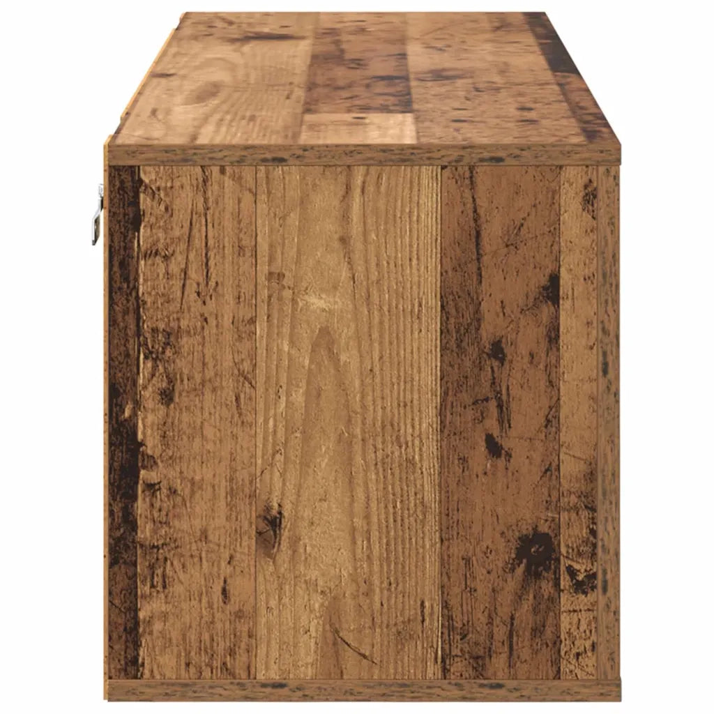 Mobile per scarpe con porta-Scarpiera Legno vecchio 100 x 35 x 38 cm