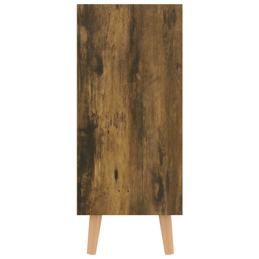 Credenza Rovere Fumo 90x30x72 cm in Legno Multistrato 326821