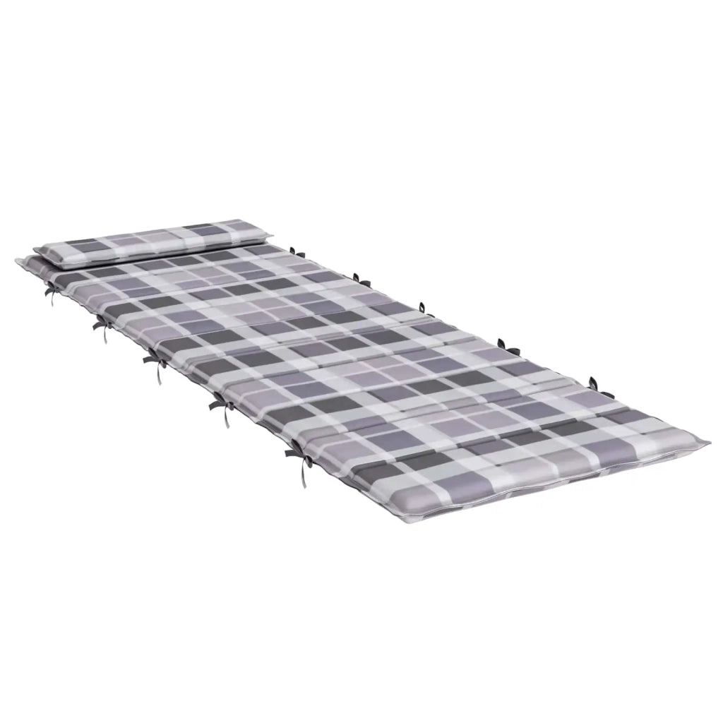 Cuscino per Lounger Sole Grigio 178 x 60 x 4 cm Tessuto Oxford 361866