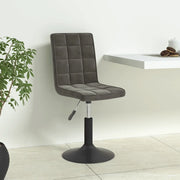 Sedie da Pranzo Girevoli 6 pz Grigio Scuro in Velluto 3089301