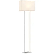 Lampada da Terra da 150 cm con 3 Modalità, Luminosità Regolabile e Interruttore a Pedale, Bianco