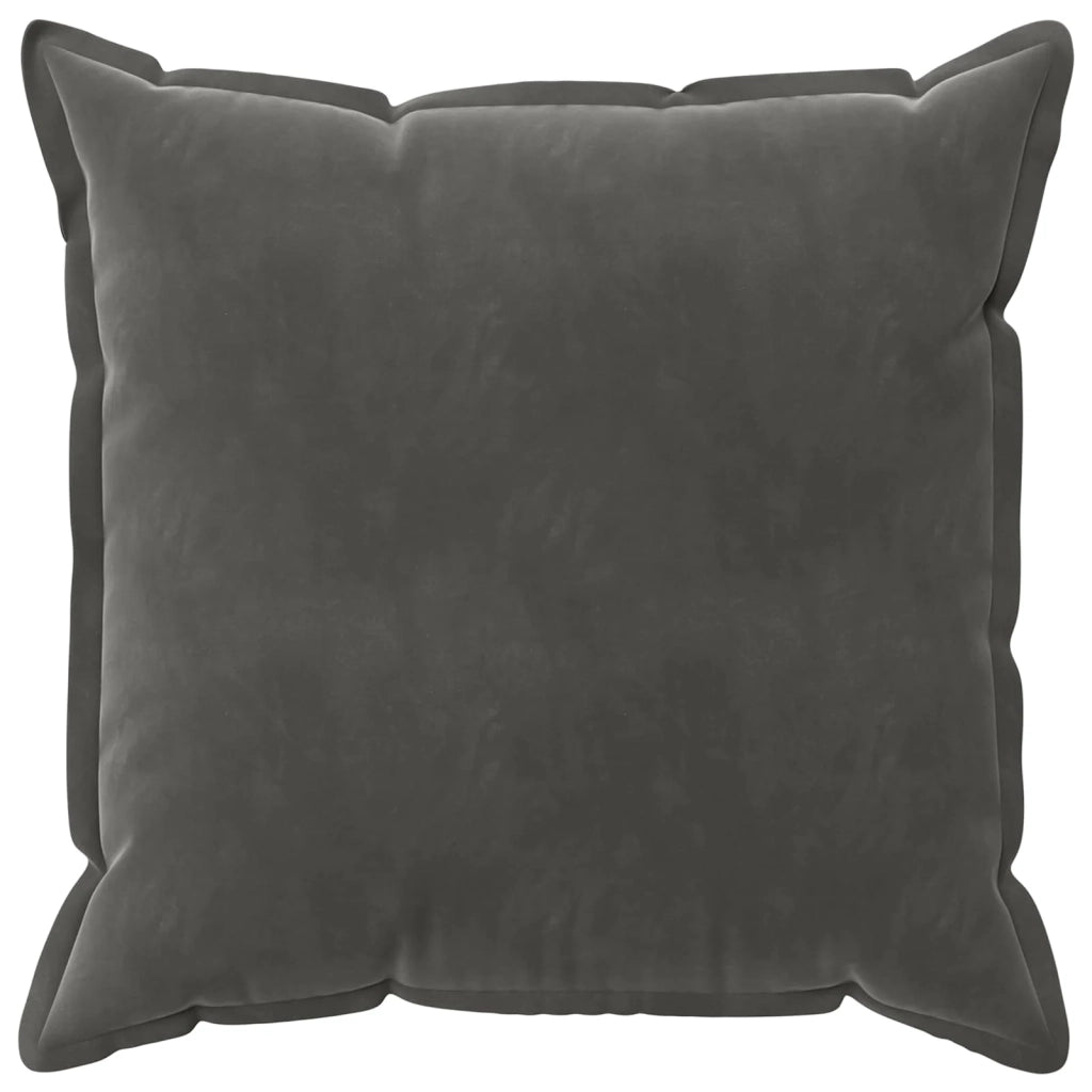 Federa 2 pcs HOUTEN Grigio Scuro 65 x 65 cm Velluto 920971