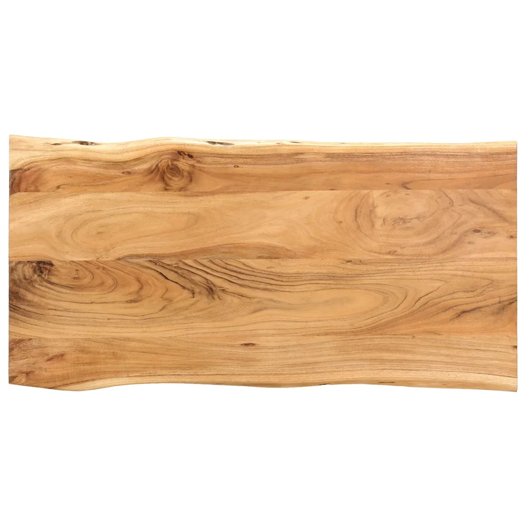 Tavolo da Pranzo 118x58x76 cm in Legno Massello di Acacia