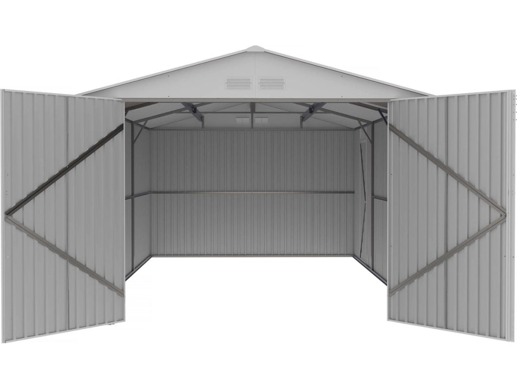 Garage in metallo NEVADA con porta battente - 18,56 m²