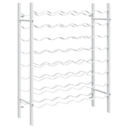 Portabottiglie per 48 Bottiglie Bianco in Metallo CFW3354720