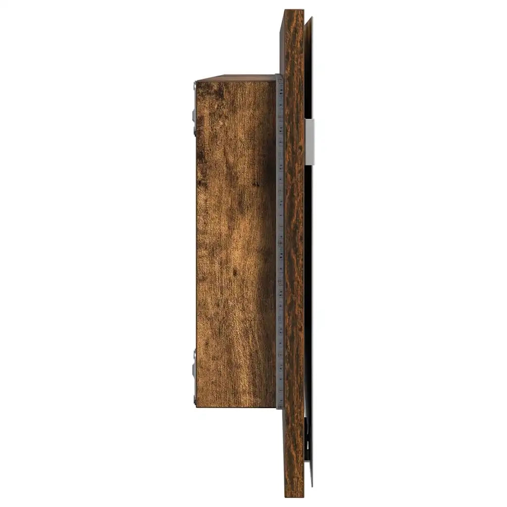 Specchio Marrone 80 x 37 cm Vetro e Legno Ingegnerizzato 863303