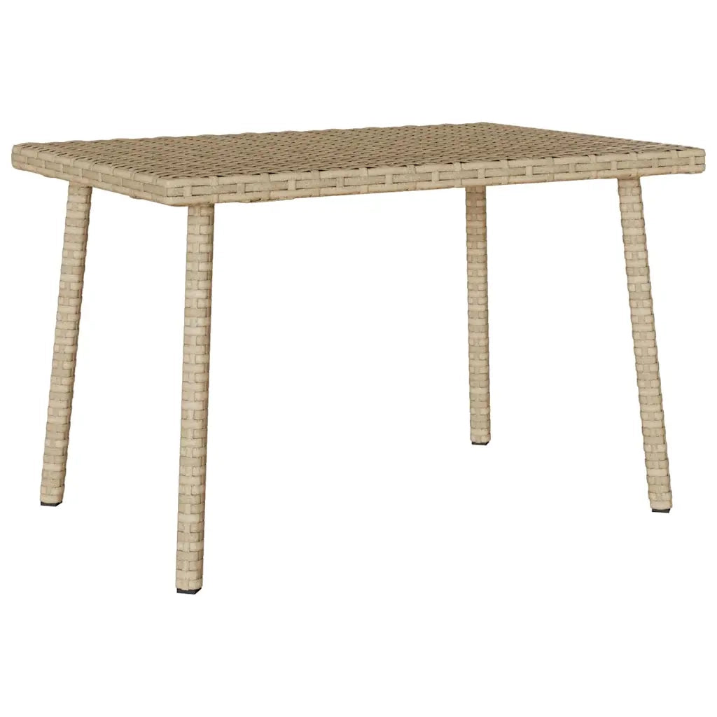 Tavolino da Giardino Rettangolare Beige 60x40x37 cm Polyrattan 4104053