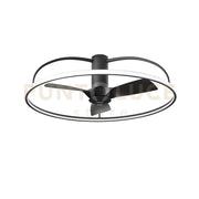 PLAFONIERA LED VENTILATORE MAGNUS NERO 80W 9400LM CCT 3000k-4000k-6500k  100X31,5CM