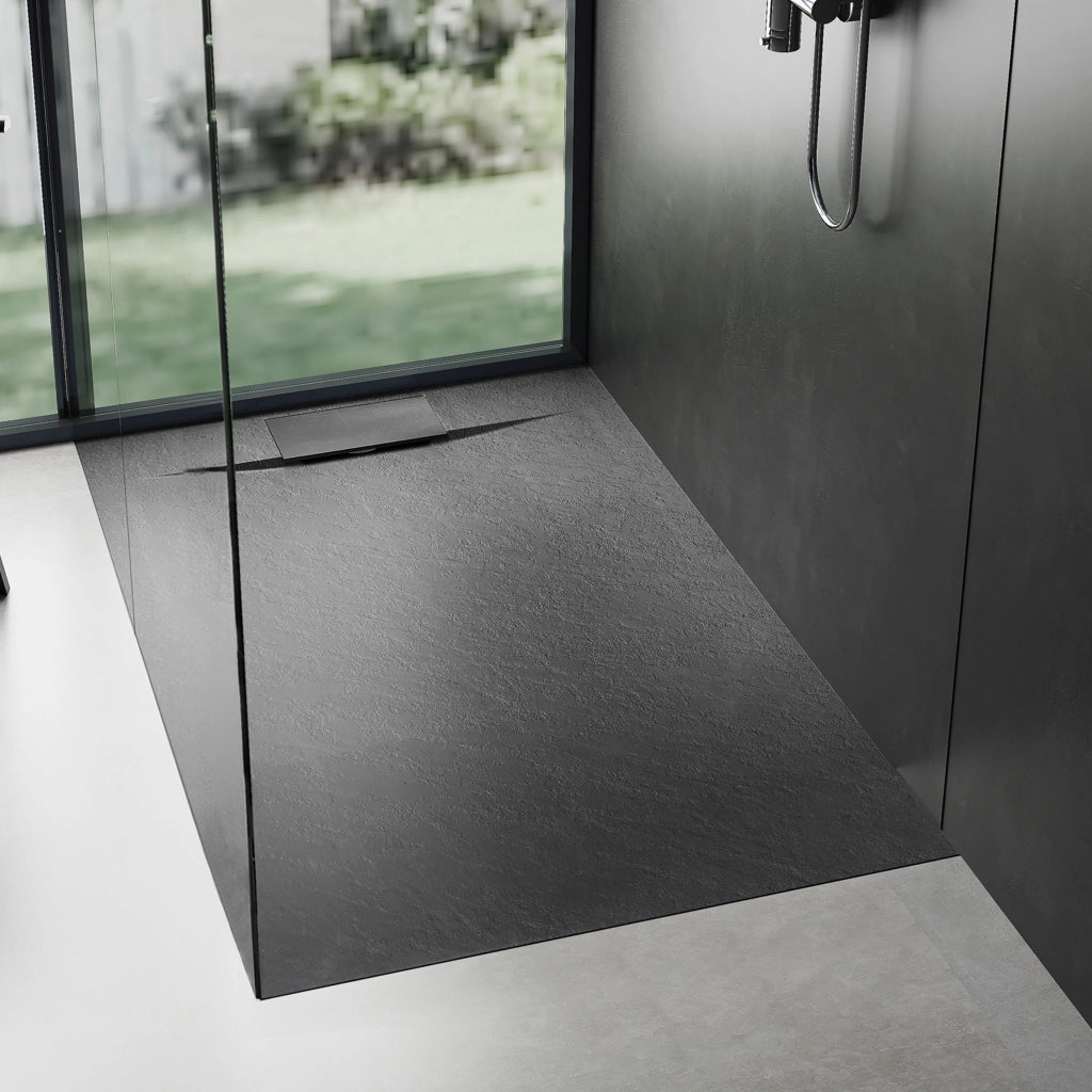 Piatto Doccia Bazalt Black 80x120