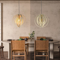 Lampada a sospensione ZMH a sospensione Flame regolabile in altezza E27