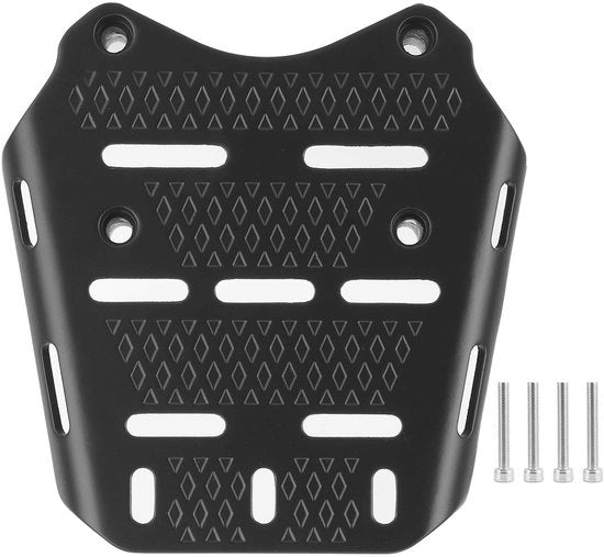 Ricarica posteriore in alluminio CNC - Nero - Sostegno duraturo - Installazione facile - Adatto per PCX 125/150 dal 2014 al 2019 - Alta affidabilità - Porta bagagli