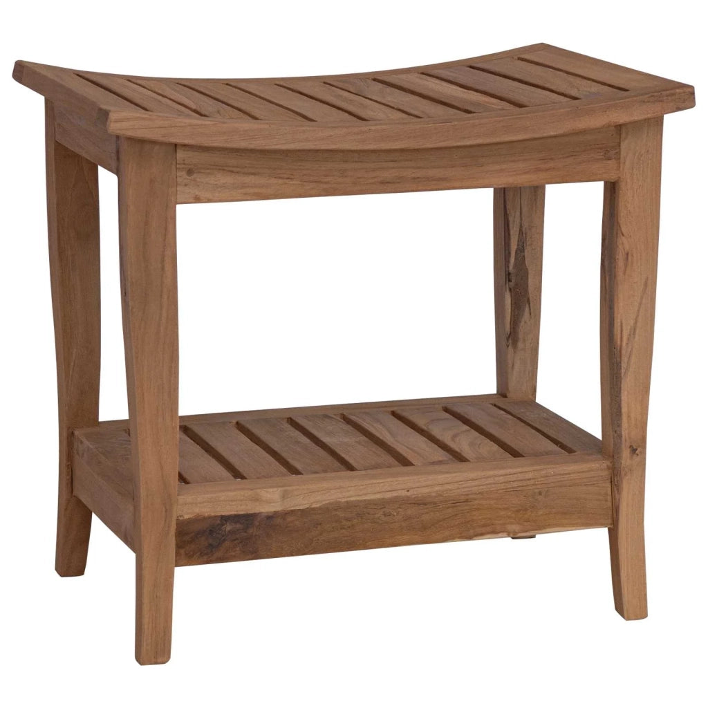 Tavolo Laterale da Bagno Naturale 50 x 35 x 45 cm 42024273