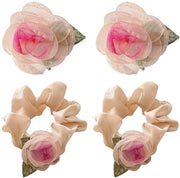 Accessori per capelli in forma di fiori - 2 pezzi - 8 cm