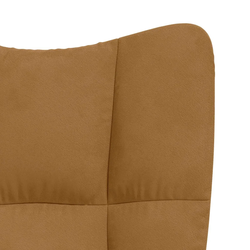 Divano Sedia-Poltrona Relax Marrone in Velluto 127601