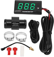 Termometro per temperatura dell'acqua con display LED - Misurazione precisa - Installazione semplice - Realizzato in ABS resistente - Adatto per uso all'aperto - Progettato per un design leggero - Termometro per motori