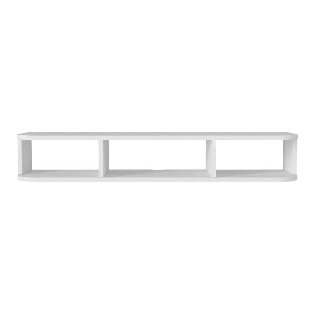 Mobile Porta TV da Parete Oundsvas con 3 Scomparti 120 x 30 x 19 cm - Bianco [en.casa]