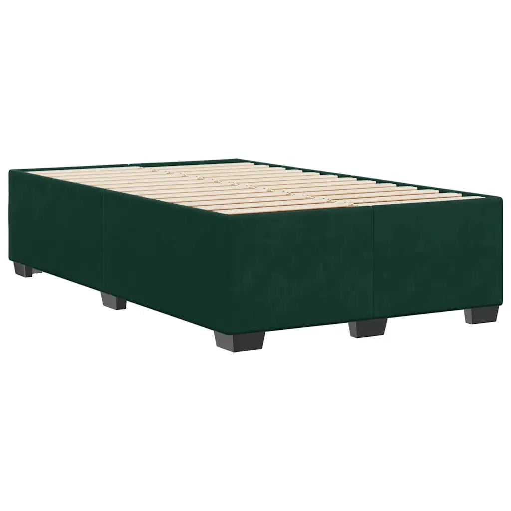 Giroletto senza Materasso Verde Scuro 120x190 cm Velluto 3284622