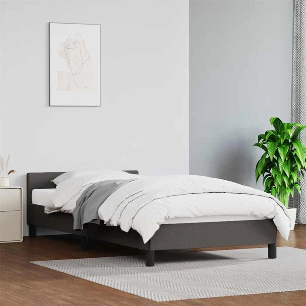 Giroletto con Testiera Crema 100x200 cm in Similpellecod mxl 95573