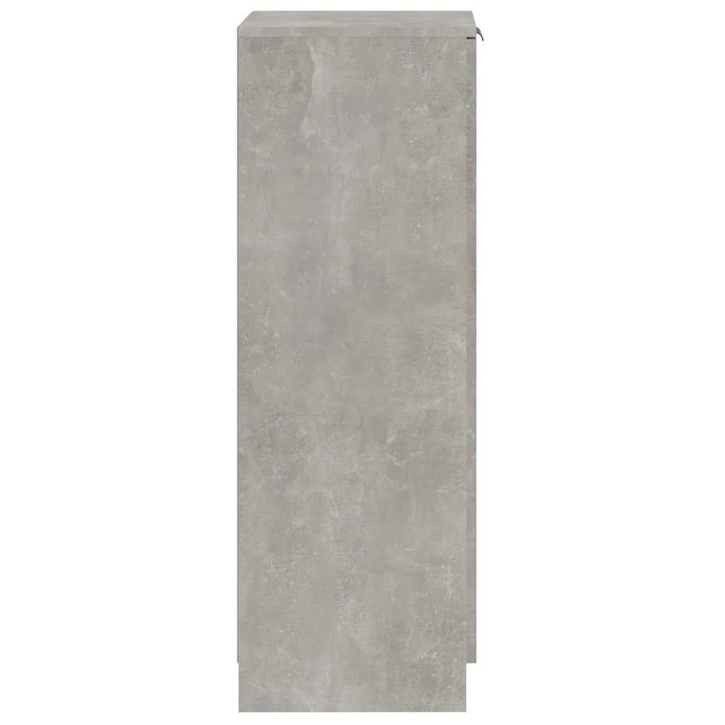 Scarpiera | Mobile per scarpe Grigio Cemento 30x35x100 cm in Legno Multistrato