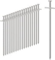 Peghi in Acciaio per Piani Duri - Lunghezza 23 cm - Resistenza ai Tempesti - Peghi Antiruggine - Piani Duri Esterni - Diametro Normale 4 mm - Pacchetto da 50