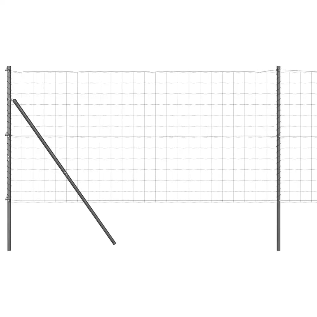 Recinzione con Posto Grigio 1,2 x 25 m Acciaio