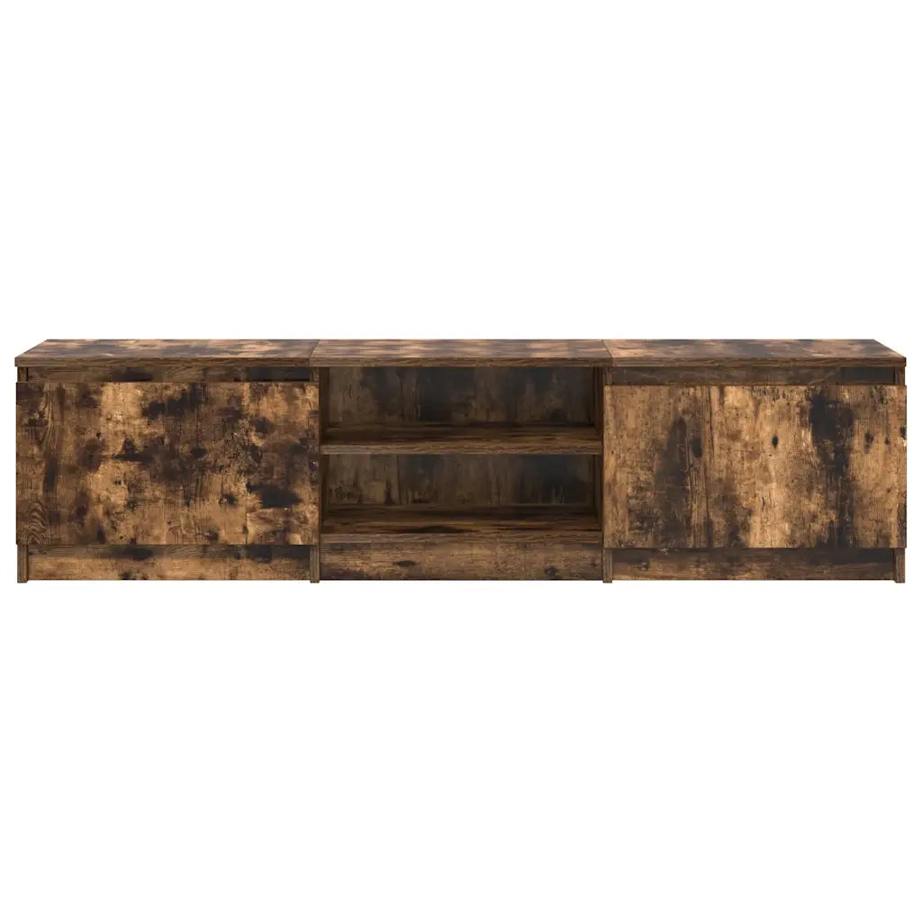 Mobile TV Rovere Fumo 140x40x35,5 cm in Legno Multistrato cod mxl 17012