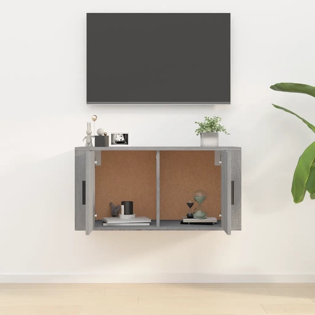 Mobile Porta TV a Parete grigio sonoma 80x34,5x40 cm 816630
