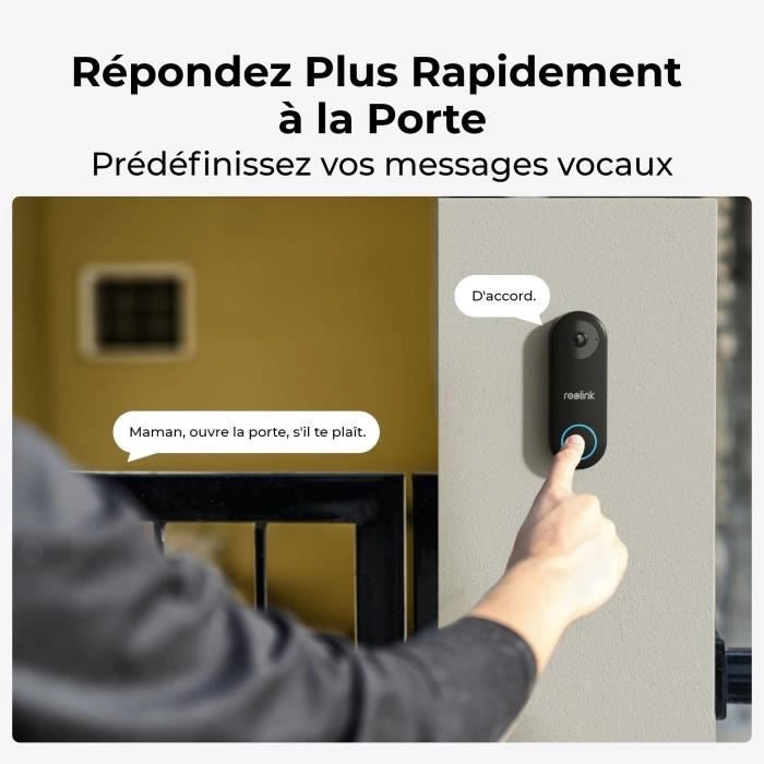 Interfono - REOLINK - D340W - Nero