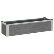 Letto rialzato da giardino Grigio 100 x 30 x 22 cm
