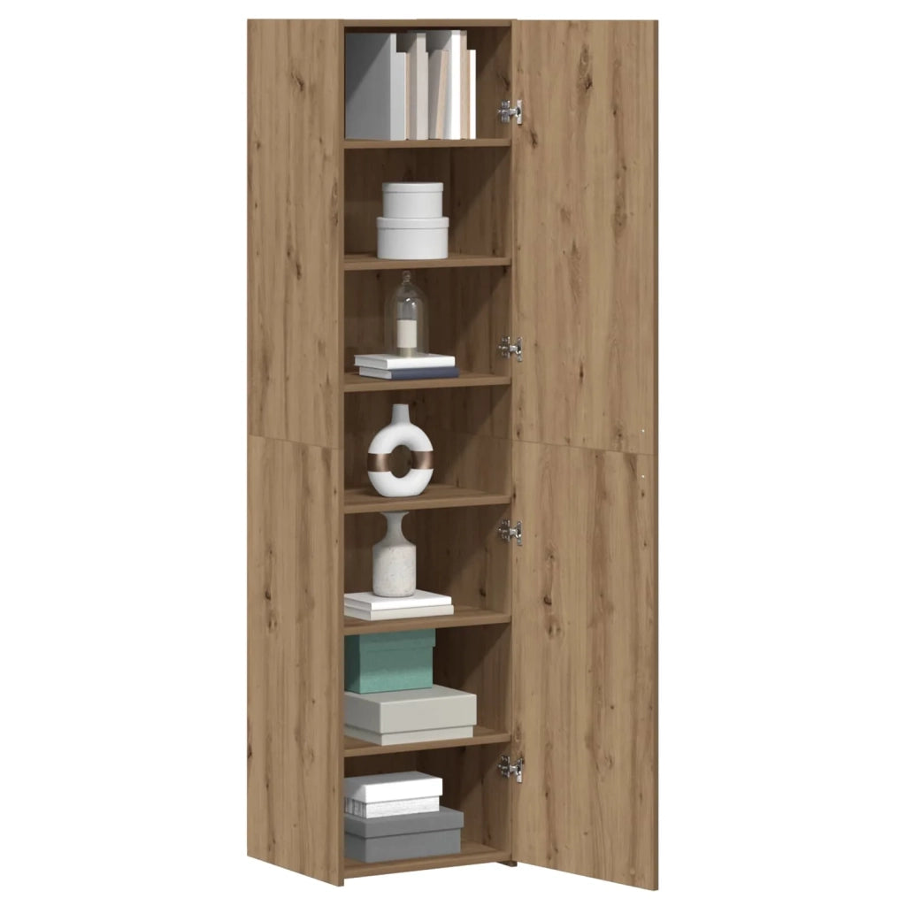 Credenza 2 pcs Rovere artigianale 45 x 42,5 x 185 cm