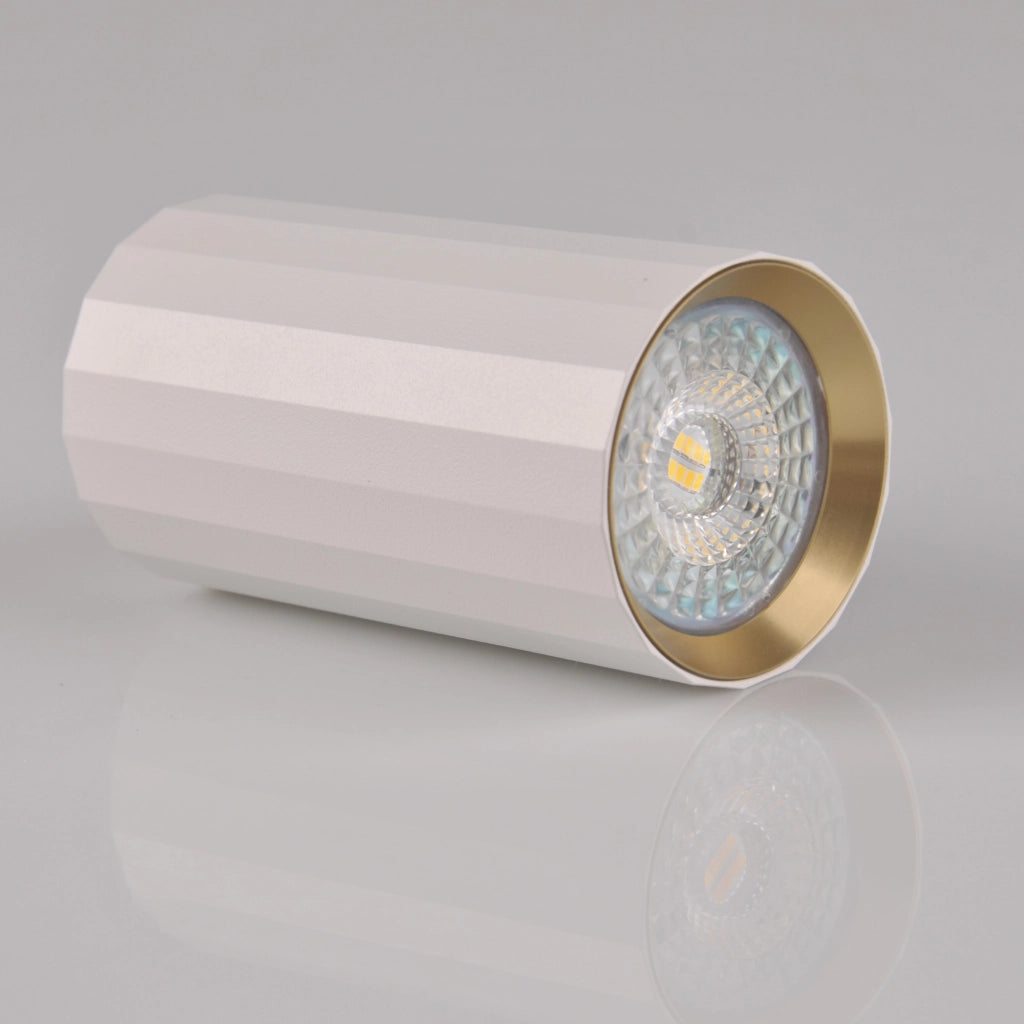 Faretto plafone bianco/oro GU10 Nicea 323460 Polux