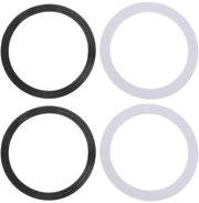 O Ring di Gomma per Drenaggio Lavatrice - 2 Set, 107 mm, Nero e Bianco